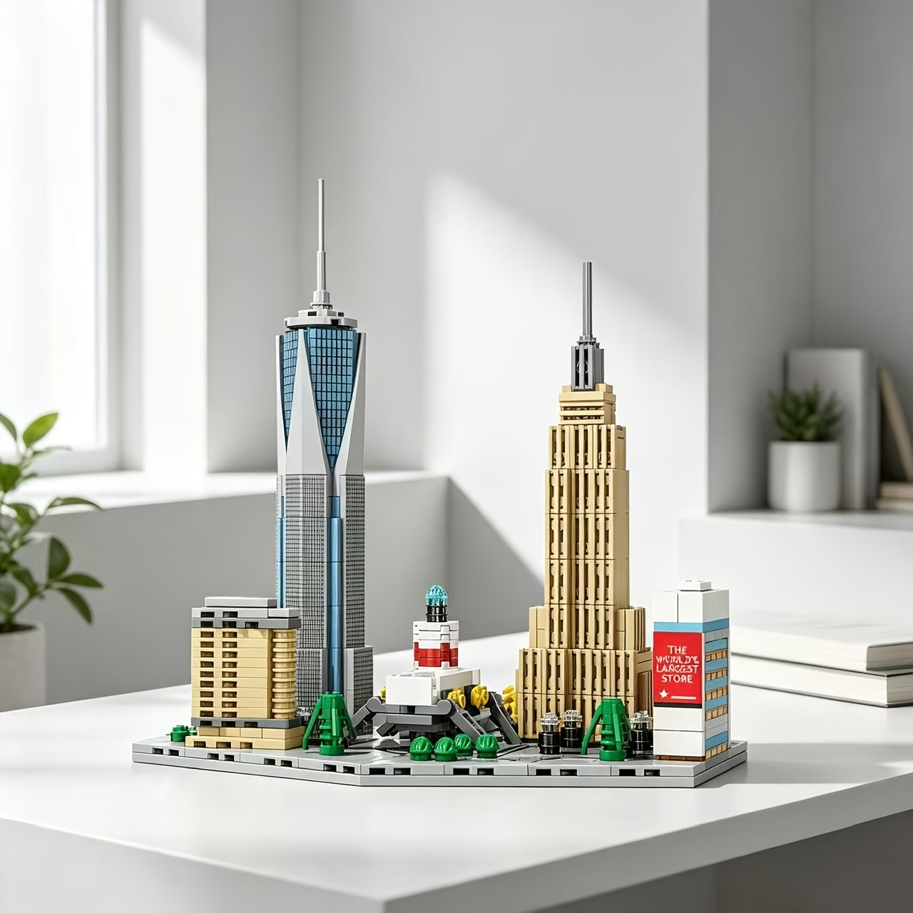 World City Skyline Building Block Model