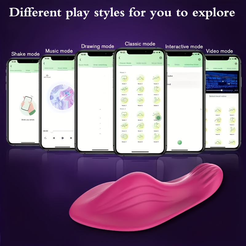 weiblicher app-steuerung, 9 kraftvolle vibrationen, ultra-leise tragbare erwachsenenspielzeuge, tragebare vibratoren, usb-aufladbar mit lithium-ionen-batterien, spaßige paarspielzubehör Produktdetails 5