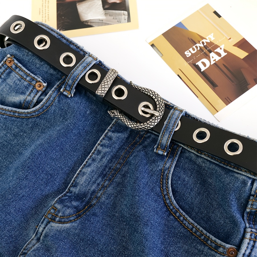 Retro Carved Needle Buckle Belt for Men