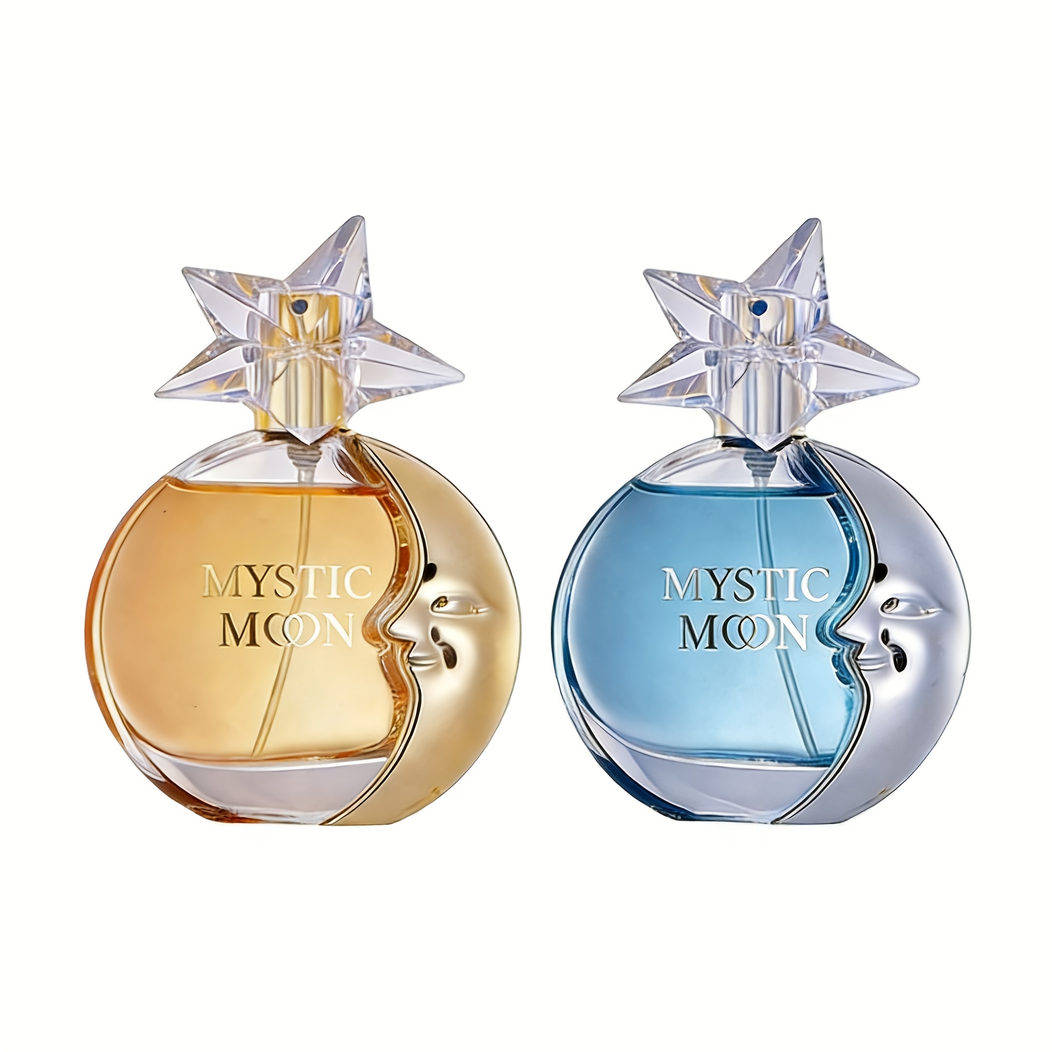 Image of 2pcs Moon Women's Perfume Set | Notes With Notes, Long-lasting Fragrance. Ideal For Personal Use Or As A Versatile Gift For Christmas, Valentine's Day, New Year And Other Festivals.