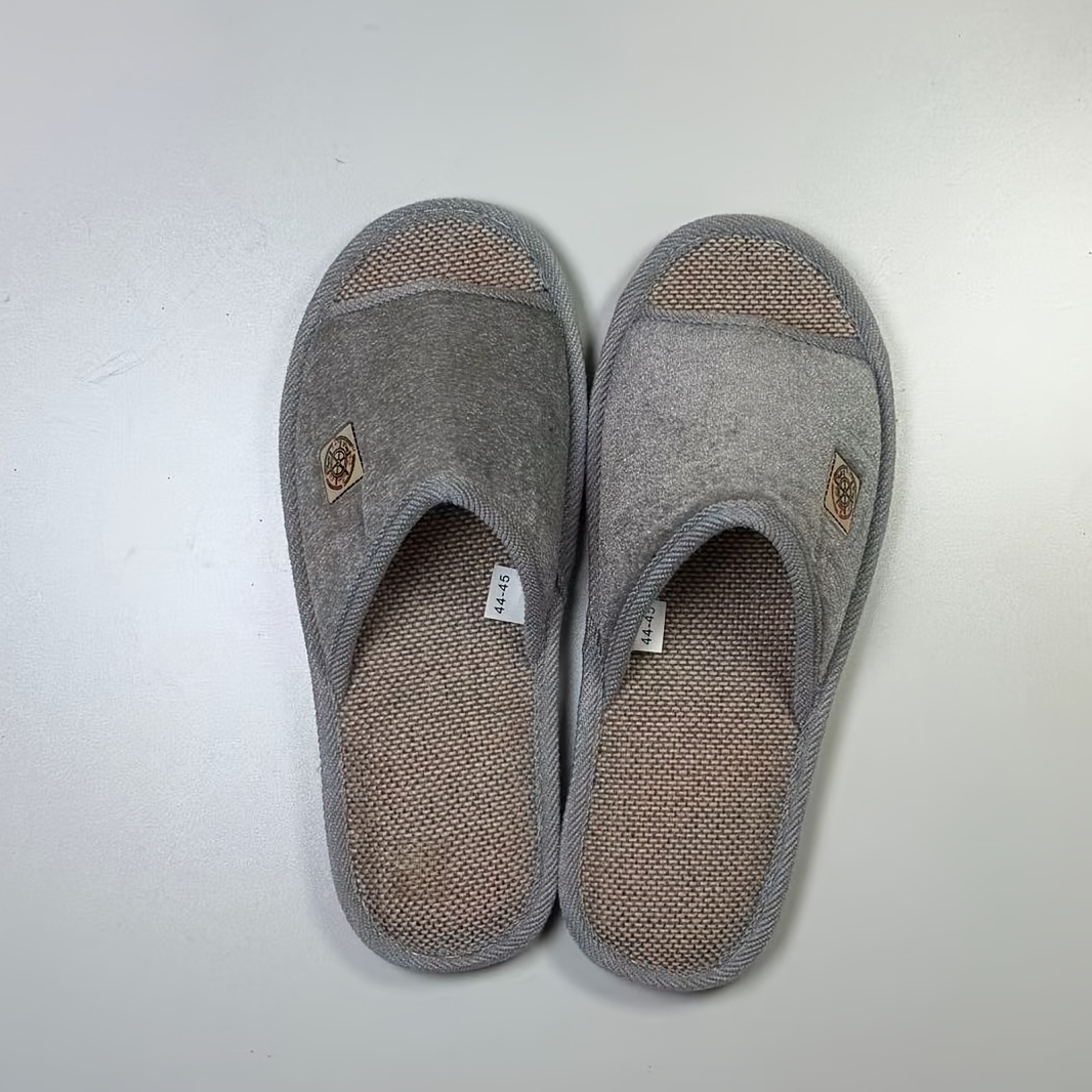 TEMU Pantuflas de interior antideslizantes - antideslizante para el hogar, de invierno, acolchada , punta redonda, cómodas y silenciosas para pisos