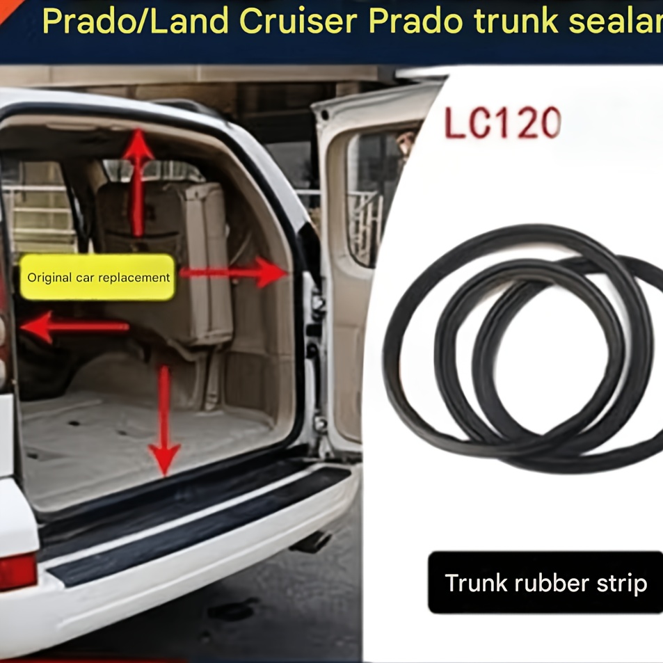 Tinka 2003–2009 m. Prado LC120, Prado 2700, 4000, LEXUS GX470 modeliams, bagažinės vandeniui atspari sandarinimo juostelė, bagažinės sandarinimo juostelė ir bagažo skyriaus sandarinimo juostelė. 67881-60131