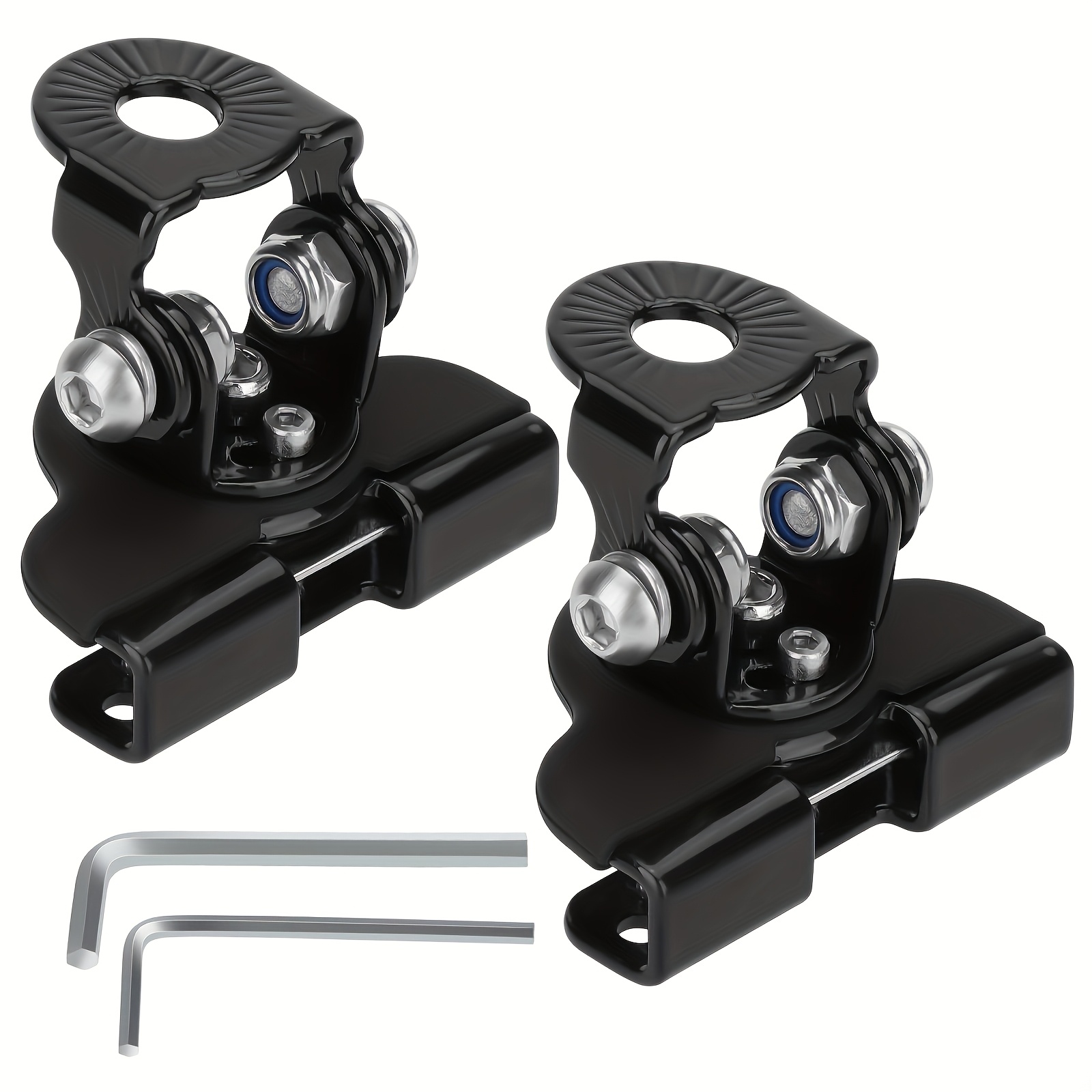 

2pcs Adjustable Led Light Mounts - Aluminum, For Cars, Trucks, Utvs & Suvs, Spotlight Holder, Non-destructive