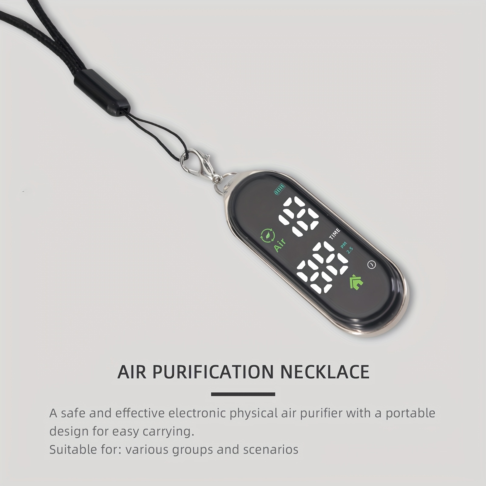 mens   necklace with   design operates   without   features a built in professional air purification system for   surrounding air cleaning womens high quality   necklace Product details 8