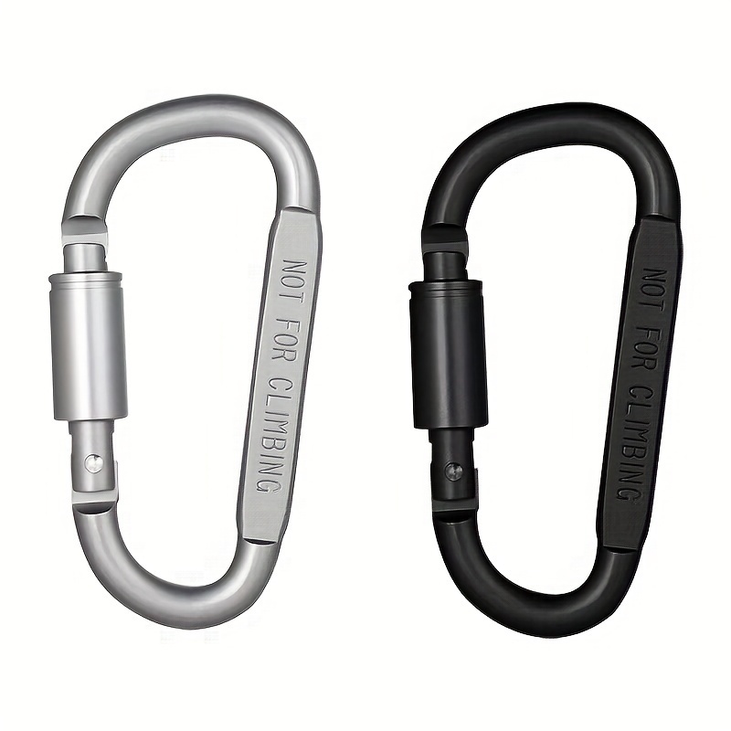 Carabiner Clip D Shape Buckle Spring Snap Keychain Ring Hook - Temu