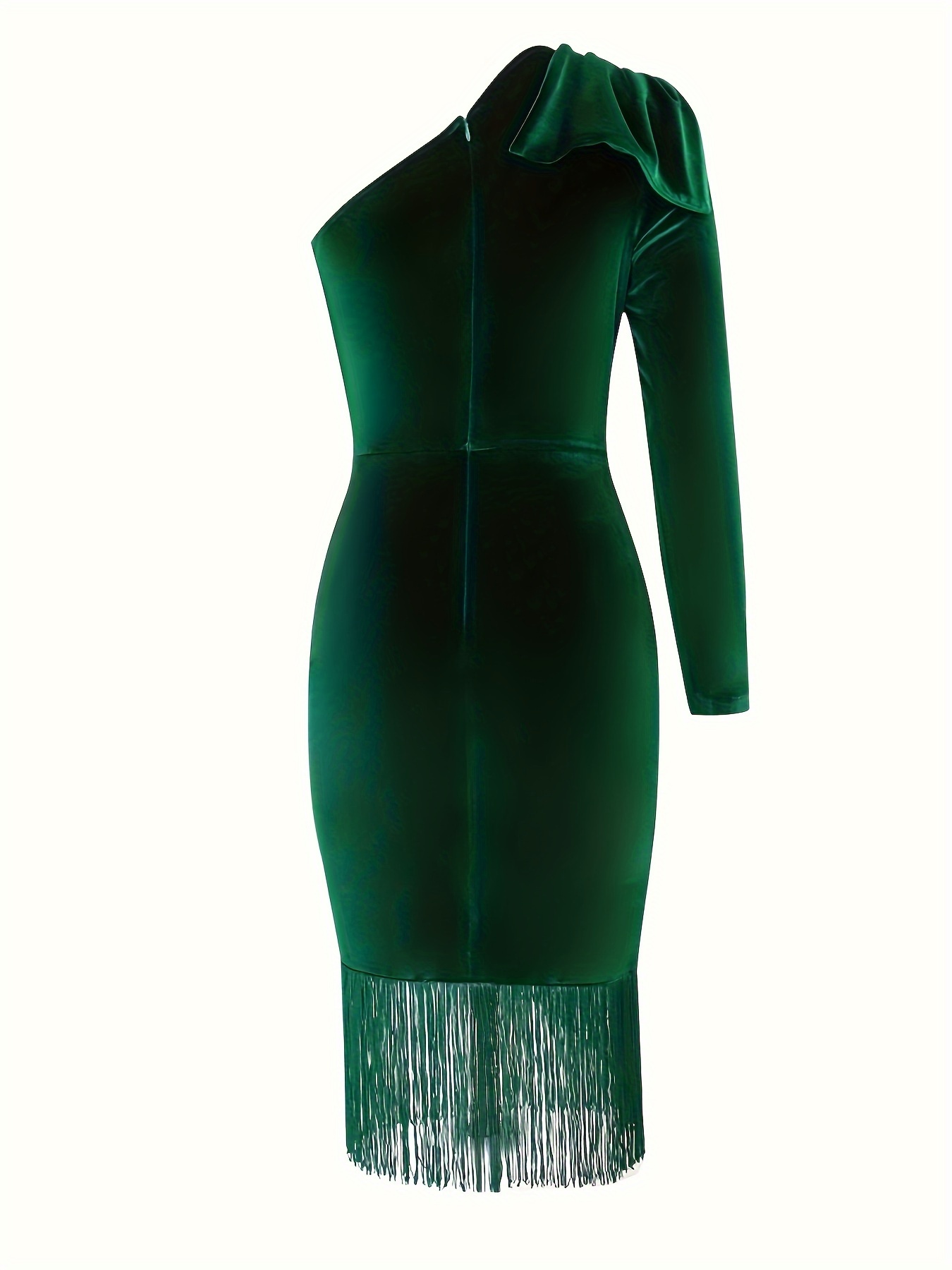 green velvet bardot dress BA Nites