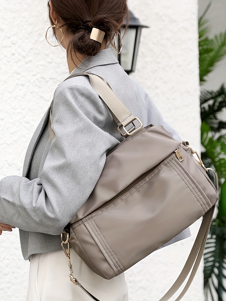 Bolso de hombro para mujer, nuevo, casual, de nailon y tela Oxford, liviano, con compartimento inclinado, gran capacidad, mochila multiusos, bolsos de moda