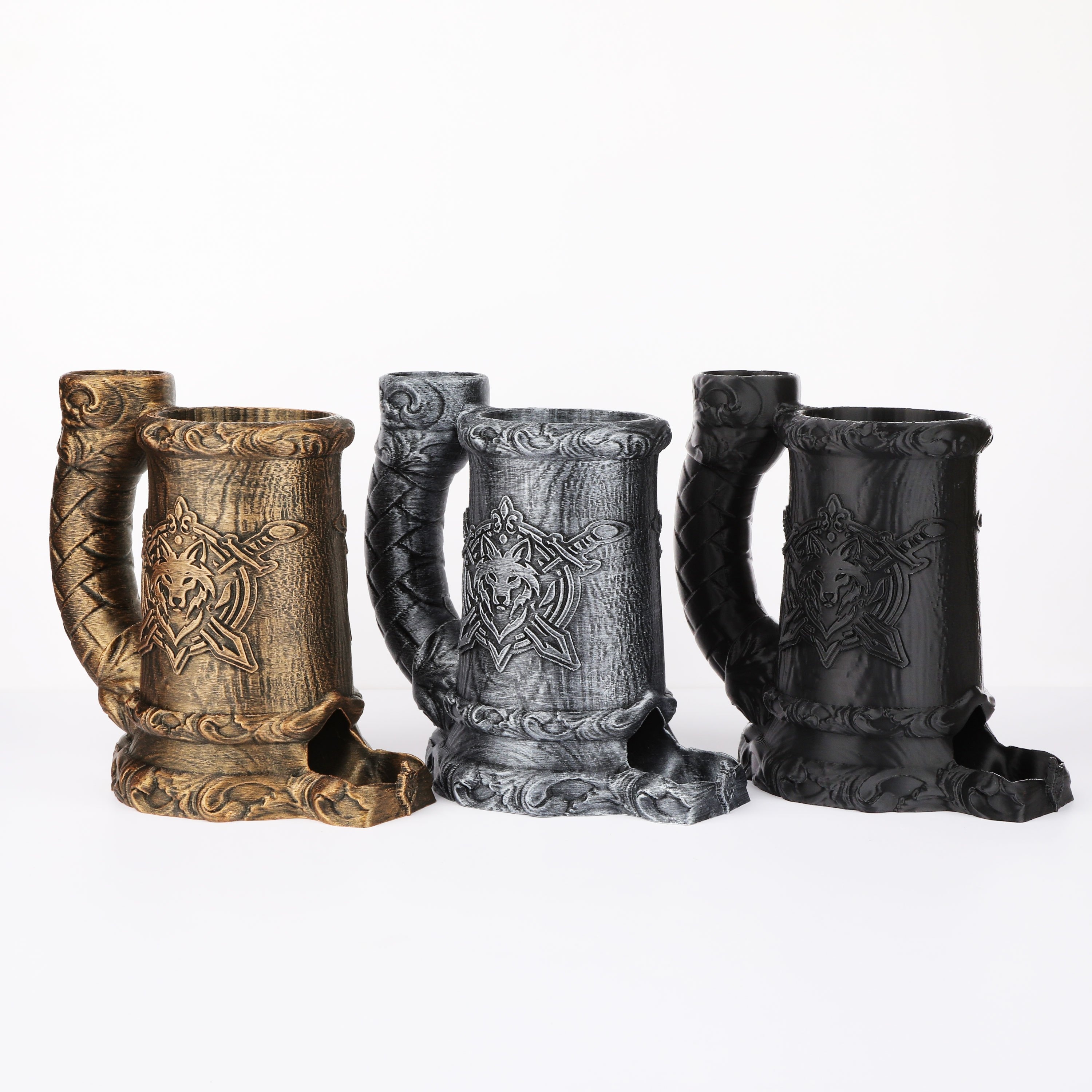 Druid Wolf Crest Cup Dice Tower, Tabletop RPG Gift