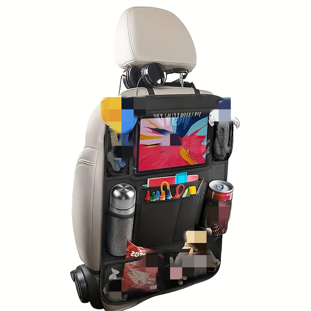 Image of [car Seat Back Organizer] Car Seat Storage Bag, Backseat Organizer, Multifunctional Storage Bag, Car Hanging Bag, Rear Seat Kick Protection