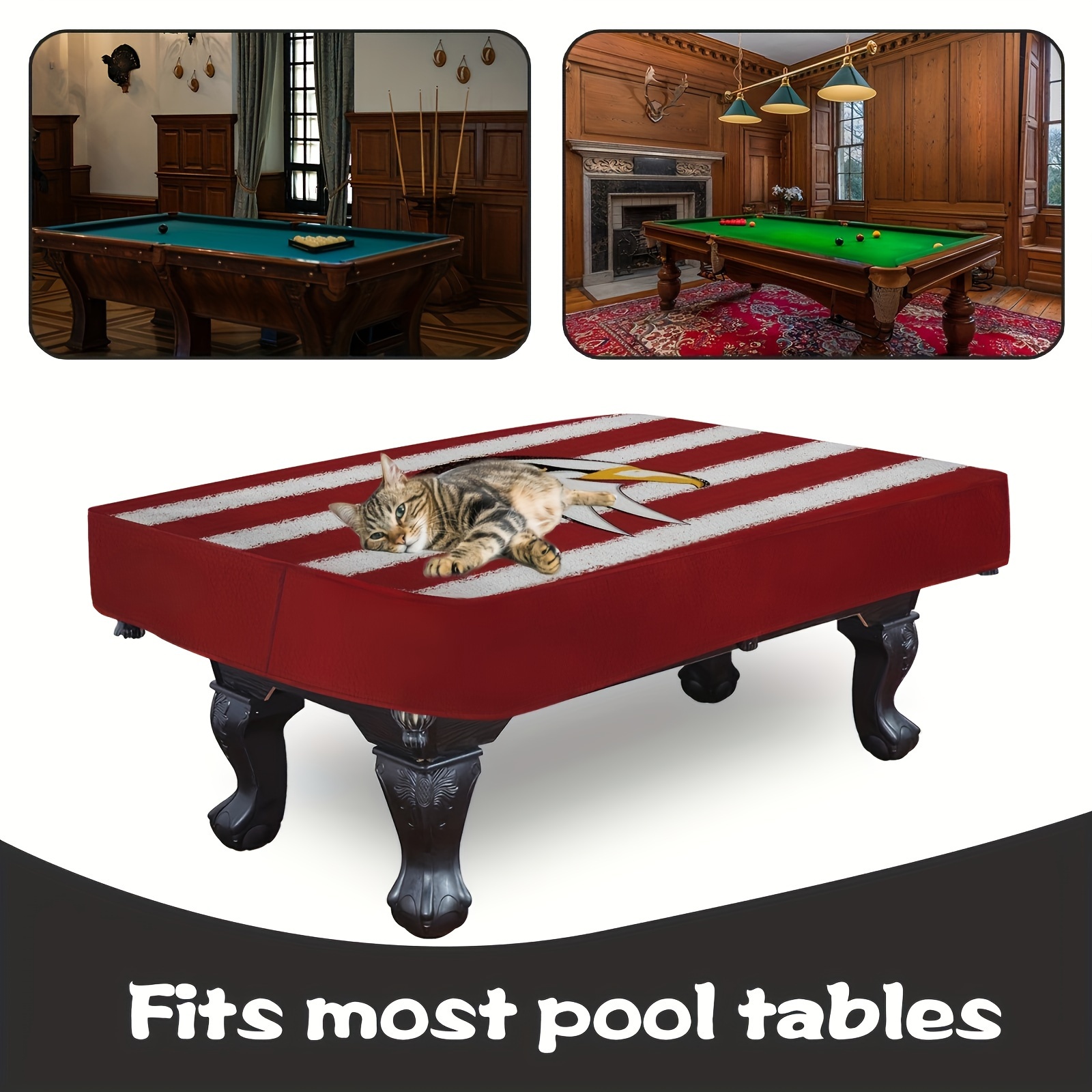 Couverture Imperméable Oxford Housse Table Billard 7-9 Pieds - Protection Imperméable Complète Extérieur Intérieur