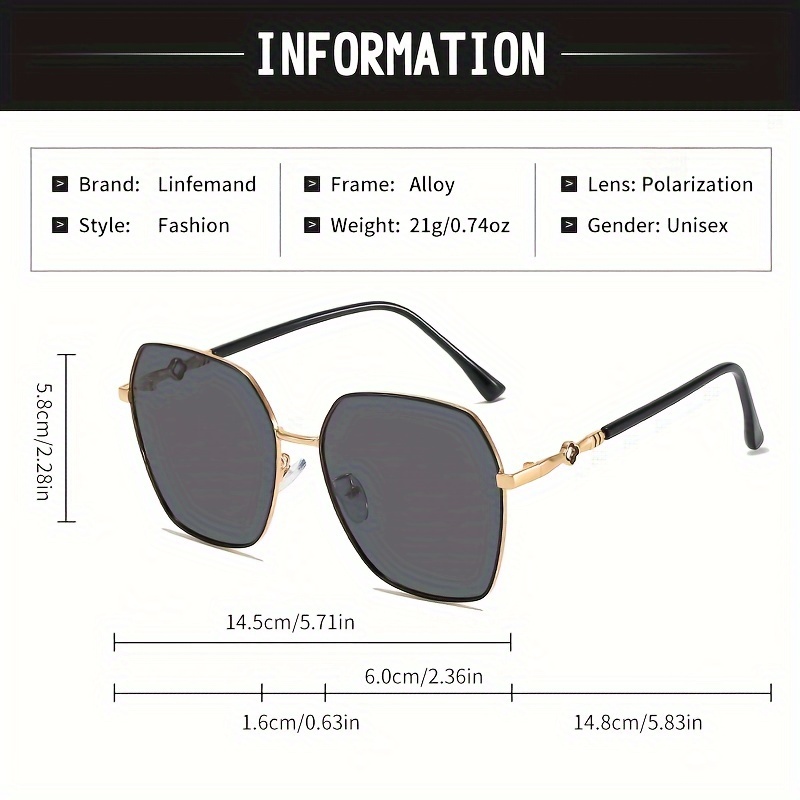 linfeman vintage metal frame with carved design anti glare shades for driving and festival gifts Product details 2