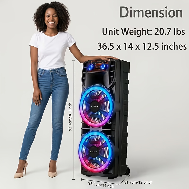 7000W Portable Party Bluetooth Speaker with Subwoofer