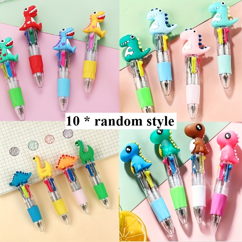 TEMU 10/20 stuks 4-kleuren Pennen - Geschikt voor Kantoor, Studie, Cadeau Gelegenheid, Willekeurige Stijl - Valentijnsdag Cadeau, Verjaardagscadeau,