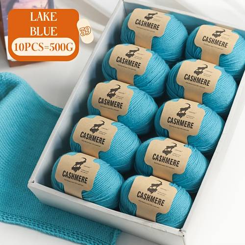 10 pack of angora like wool knitting yarn soft warm bulky yarn crochet making sweaters coats scarves hats hand knitting materials total 500g