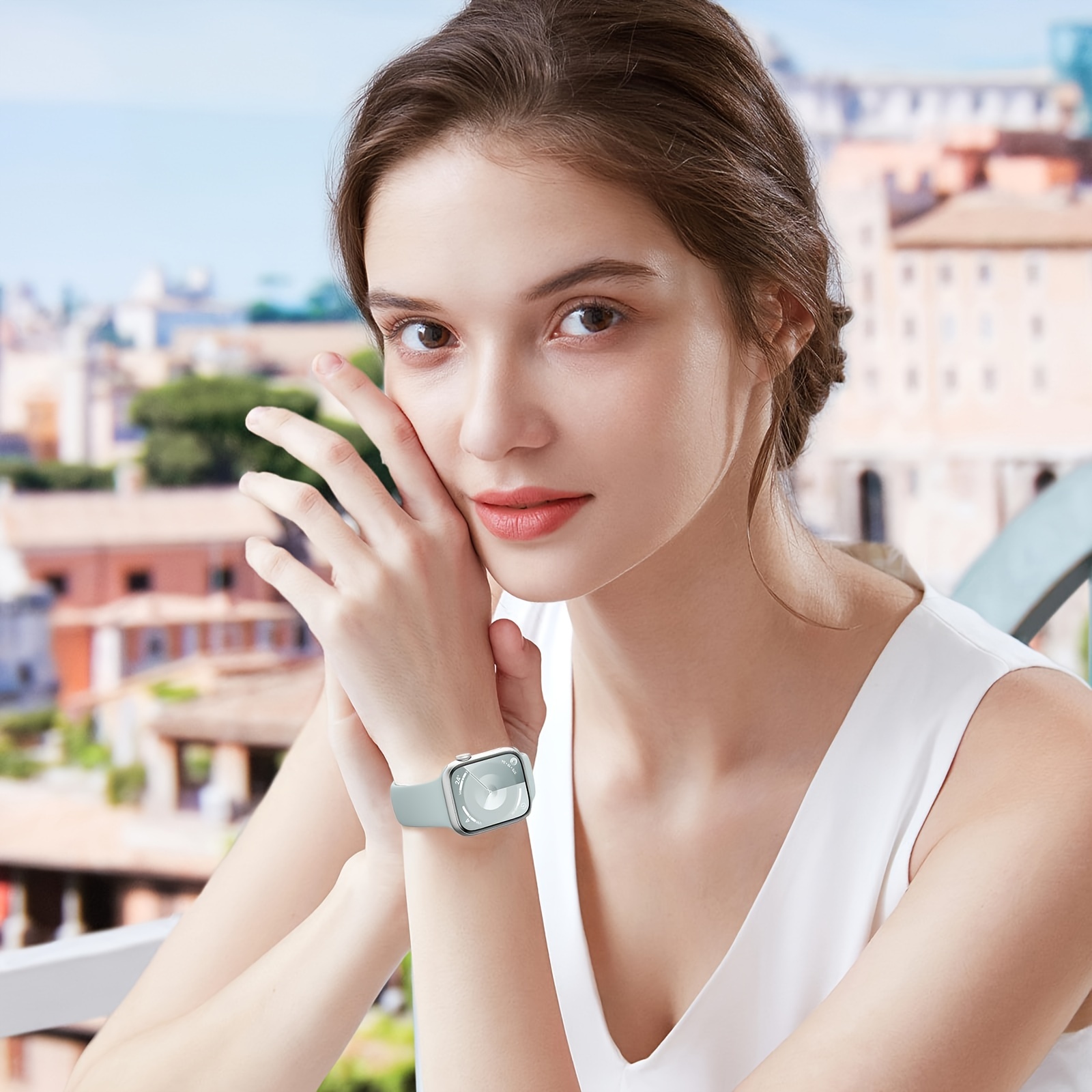 5pcs Soft Sport Bands for Apple Watch - Waterproof, Adjustable Straps Compatible with iWatch Series 9/Ultra/8/Se/7/6/5/4/3, Fits 38mm to 49mm - Perfect Gift for Men & Women, Daily Wear, Fitness Accessories, Comfortable Fit, Sleek Design, Flexible Bands, Durable Material, Smartwatch Accessories, Fitness Enthusiasts, Tech Lovers