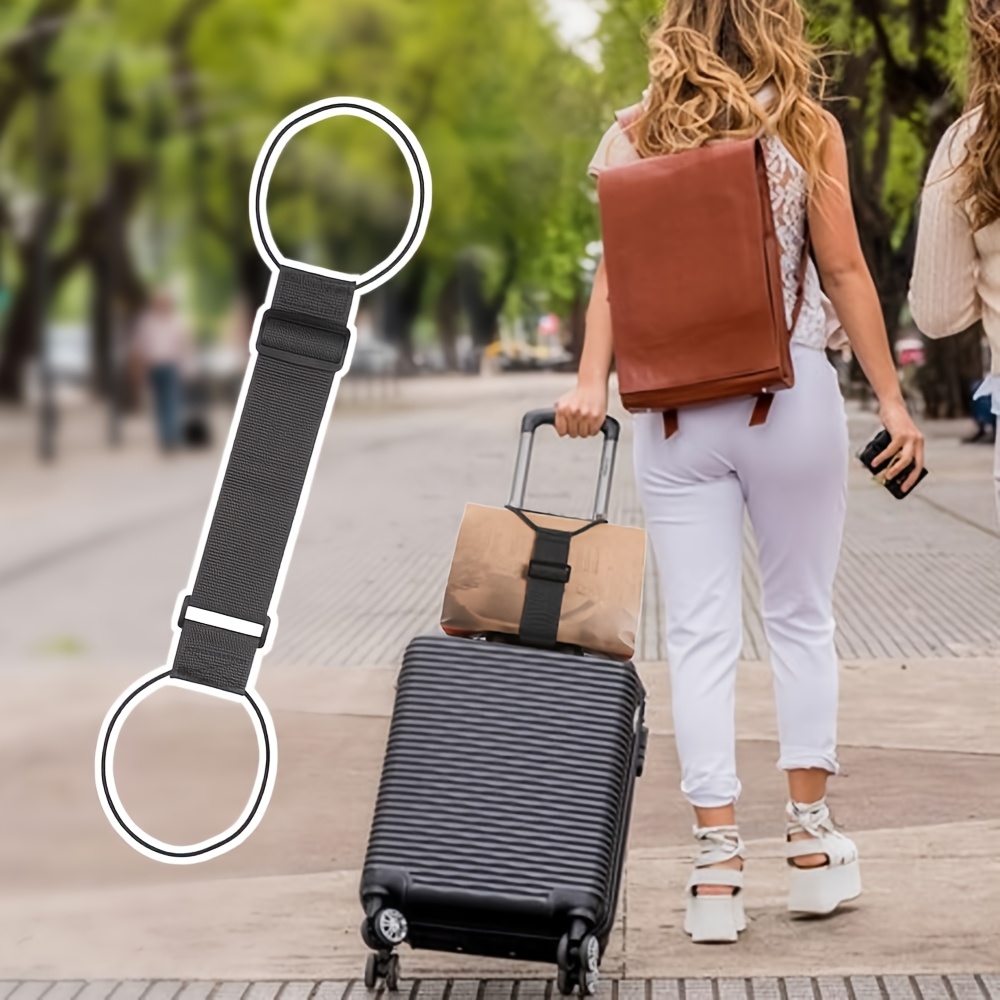 4pcs multi use strong adjustable luggage connector st ps 2026 new suitcases  ow t vel st ps luggage connector st p secure stacking adjustable elastic luggage st p t vel backpack shoulder st p luggage tie for t vel Product details 2
