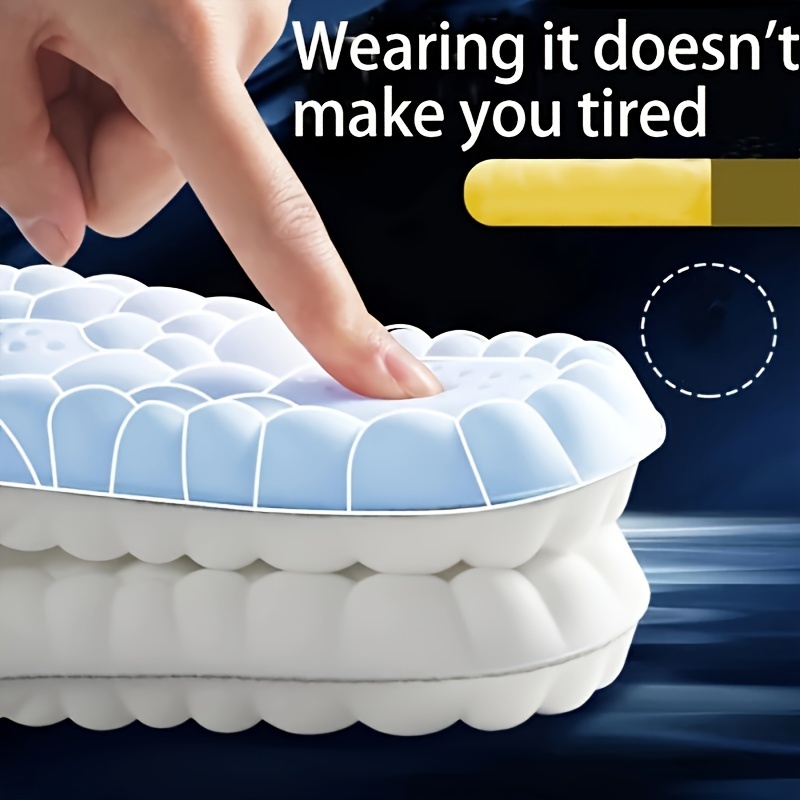 2pcs of Thickened Faux Cashmere 4D Cloud Insoles, Warm And Comfortable, Temperature-Regulating, Breathable, Moisture-Absorbing for Snow Boots And Shoes.