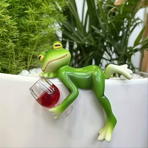estatuilla de rana para jardín