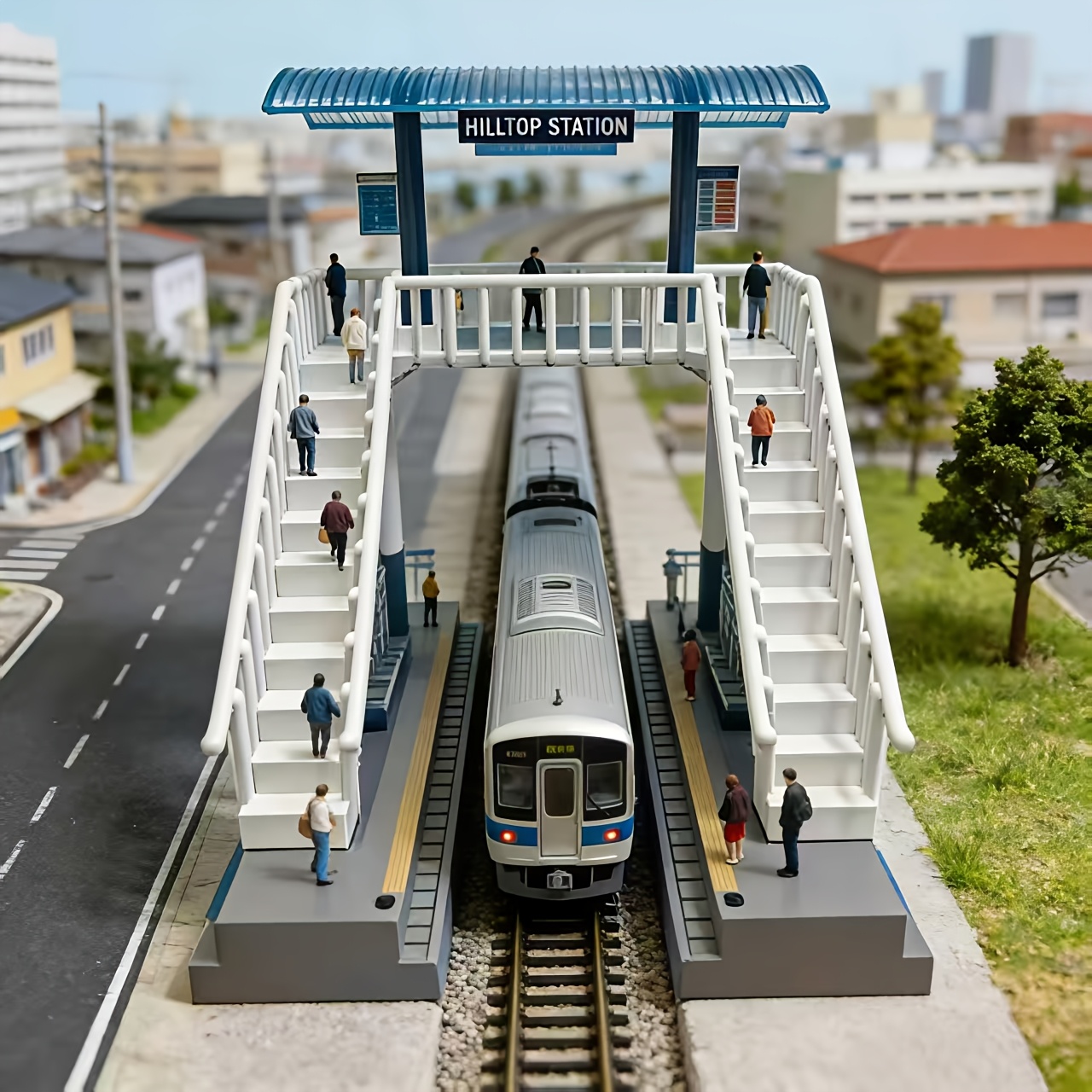 1:87 Scale Train Platform Compatible With Ho Scale Railway Models Perfect Gift For Model Ideal For Holiday Or Birthday Gifting No Figures Or Train Models Included