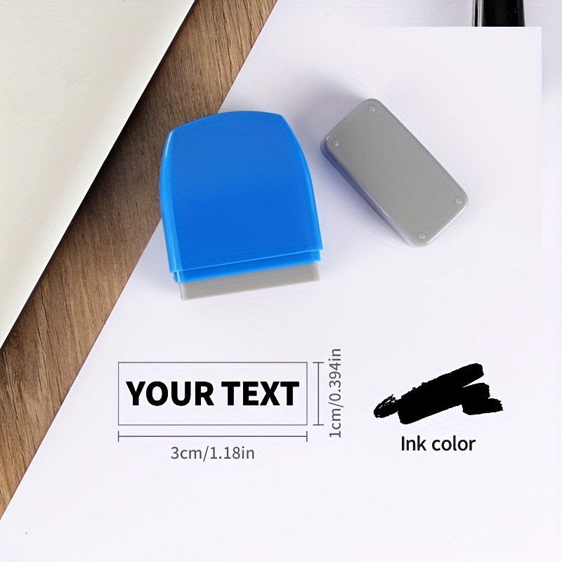 Image of Text Address Letter Seal, Name And Address Seal, 1x3cm Two-row Text, Perfect For Wedding Invitations, Envelopes And Diy Handicrafts - Ideal Gift Envelope Seal