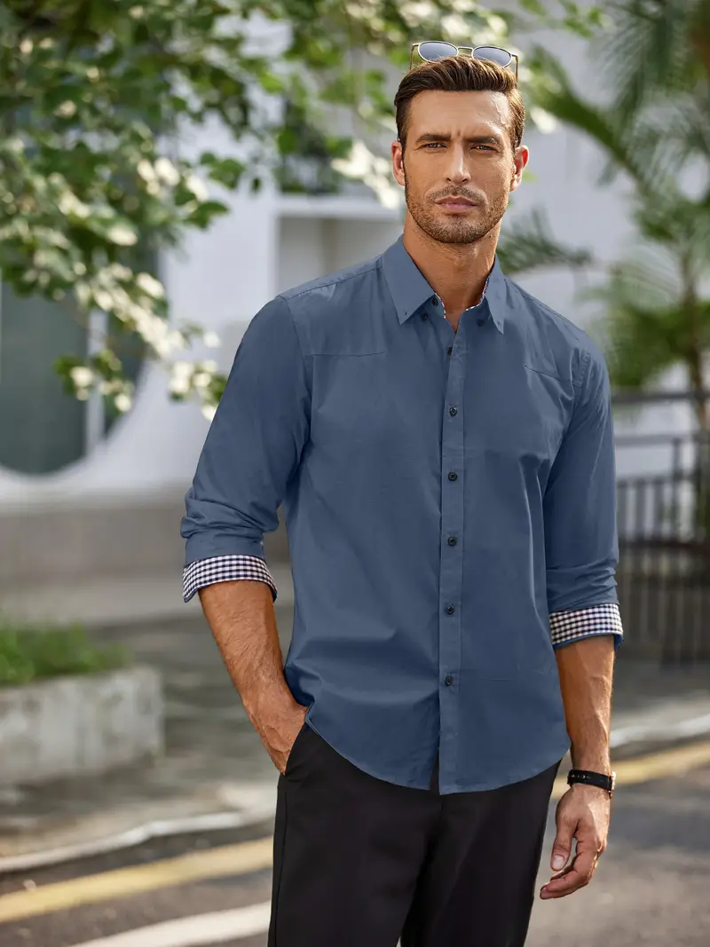 *'S Business Dress Shirt Long Sleeve Casual * Fit Button Shirt *'S Business Dress Shirt Long Sleeve Casual * Fit Button Shirt