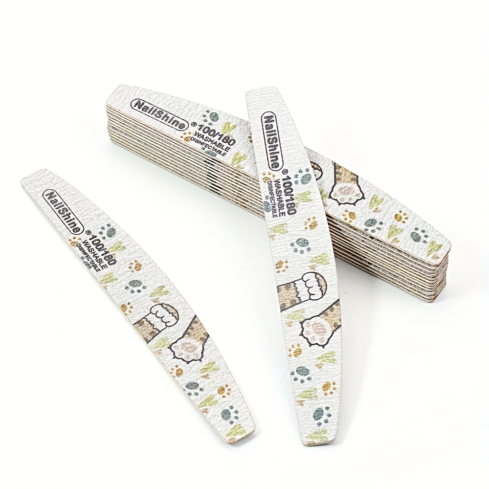 5pcs Wood Nail Files Bulk Emery Board Set