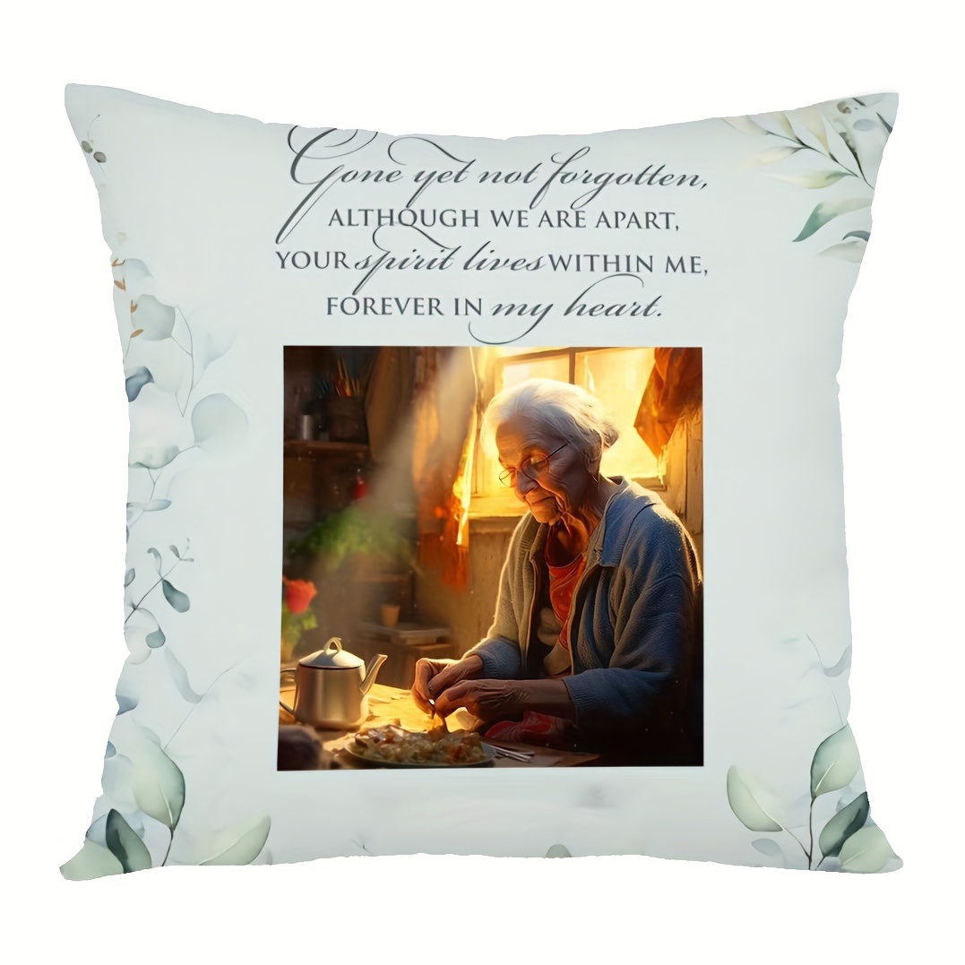 Custom Short Sided Printed Pillow Memorial Pillows Temu