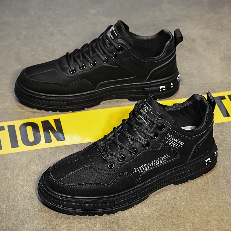 Men's Casual Sneakers - Stylish Lightweight All-Match Skate Shoes with Durable PVC Sole, Comfortable Fabric Lining, and Breathable Design for Outdoor, Sports, and Casual Attire