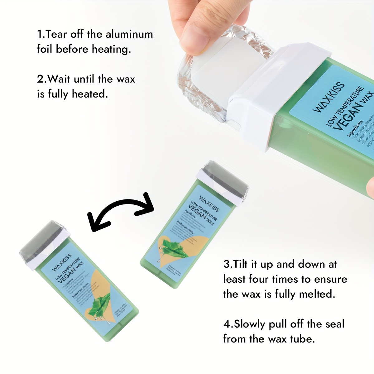depilatory wax roller refill 100g aloe vera scent vegan wax - Temu Mauritius