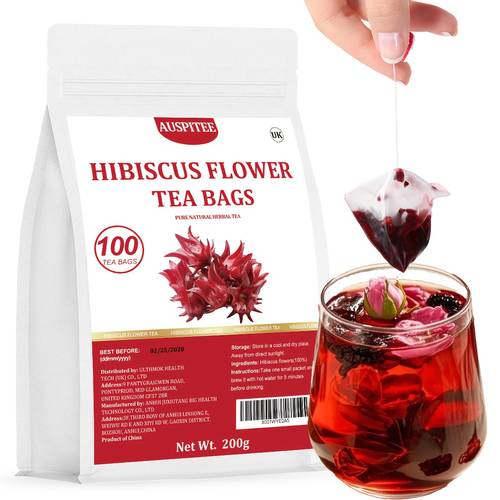 premium hibiscus tea bag 2g x no additives materials slightly sour taste afternoon tea gift