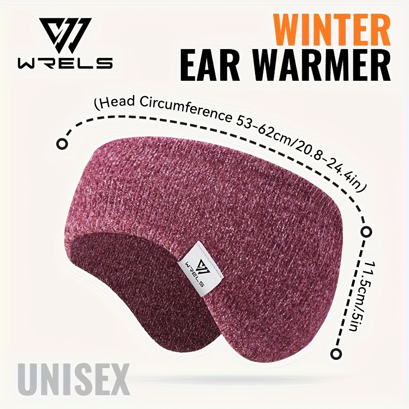 TEMU 1pz Fascia Scaldaorecchie WRELS & Cappello Beanie - Cappello Invernale ed Elastico, e Isolato, per Escursioni, Ciclismo, Viaggi, Uso -