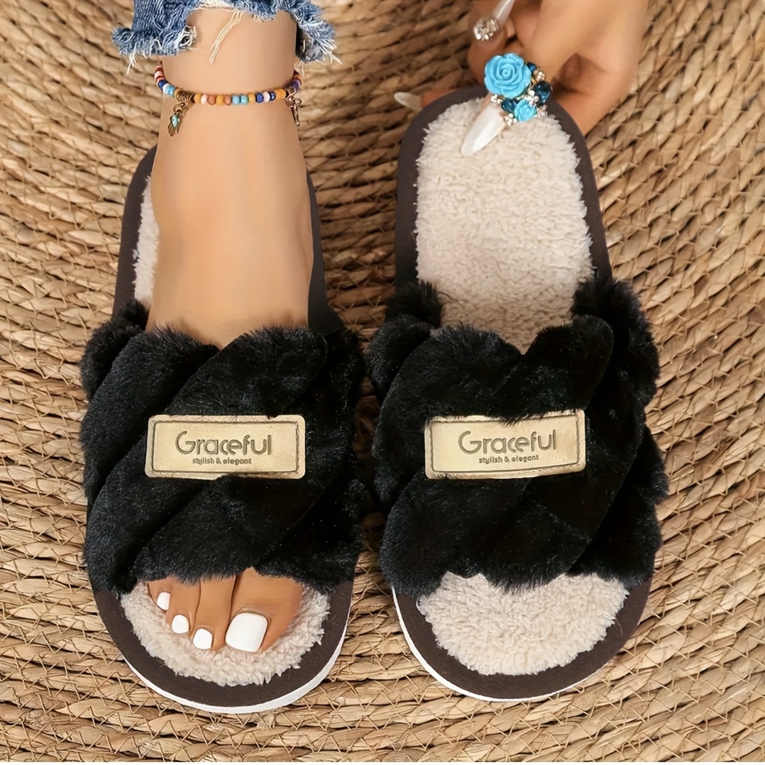 TEMU Pantoufles à Carreaux Élégantes, Chaussures pour Femmes
