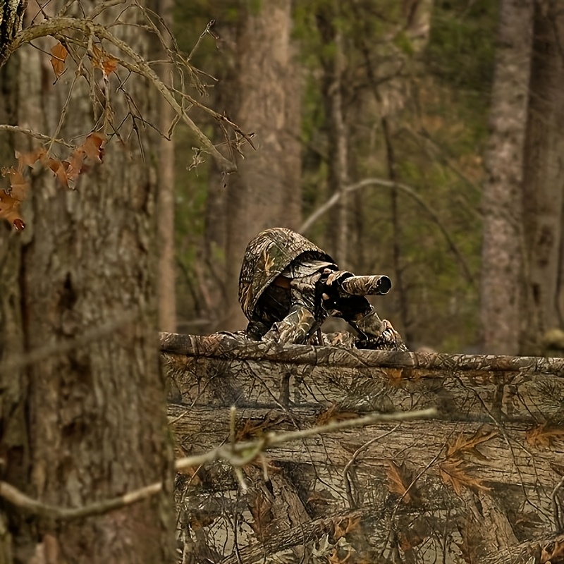 Camouflage Mesh Cover in Use