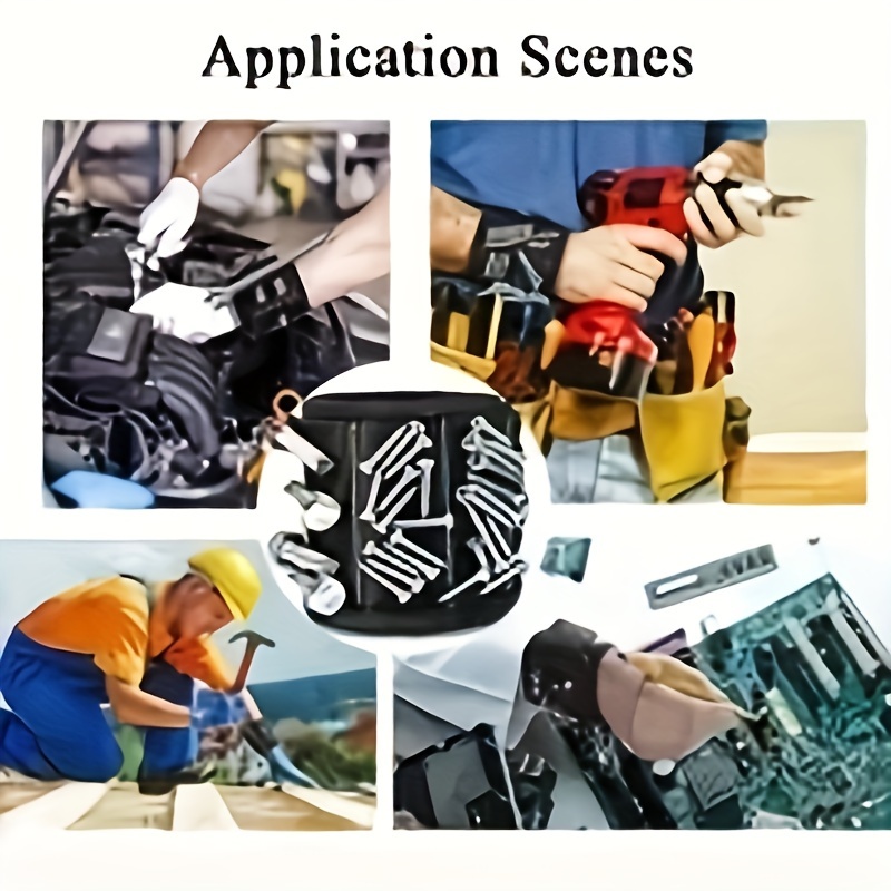 super strong magnetic wristband for tools ideal for screws nails bolts drill bits unique perfect gift for dad boyfriend handyman electrician car repair Product details 5