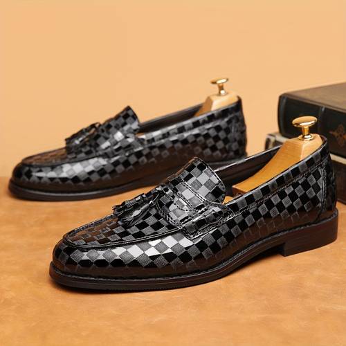 mens slip casual loafers plus size genuine like upper genuine british for office formal casual attire pointed toe cushioned insole 8670