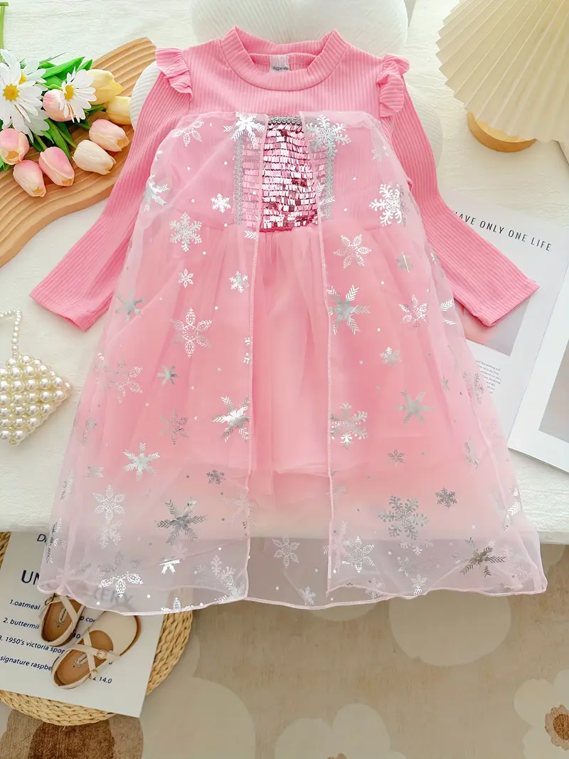 Rainbow Sequin Flutter Trim Tutu Dress Princess Dress Rainbow Sequin Flutter Trim Tutu Dress Princess Dress