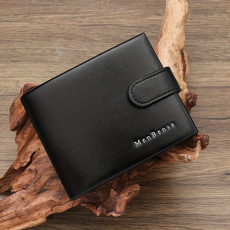 Image of Business Men's Wallet, High-end Light Luxury Multi Card Wallet, Short Commuting Pu Multi Card Slot, Large Capacity Bag