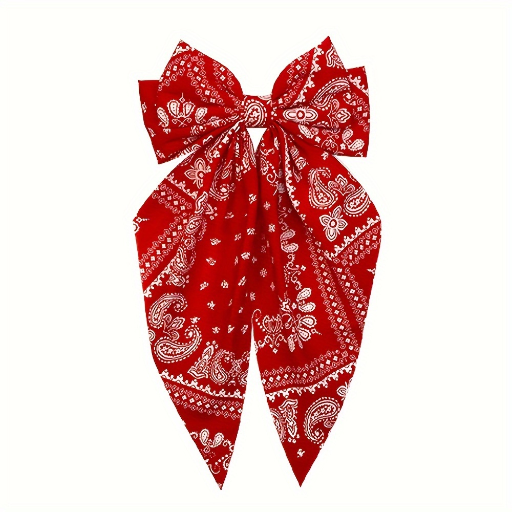 8pcs elegant minimalist bow tie hairpins set printed fabric bow hair accessories for women casual daily wear halloween festival hairpins Product details 9
