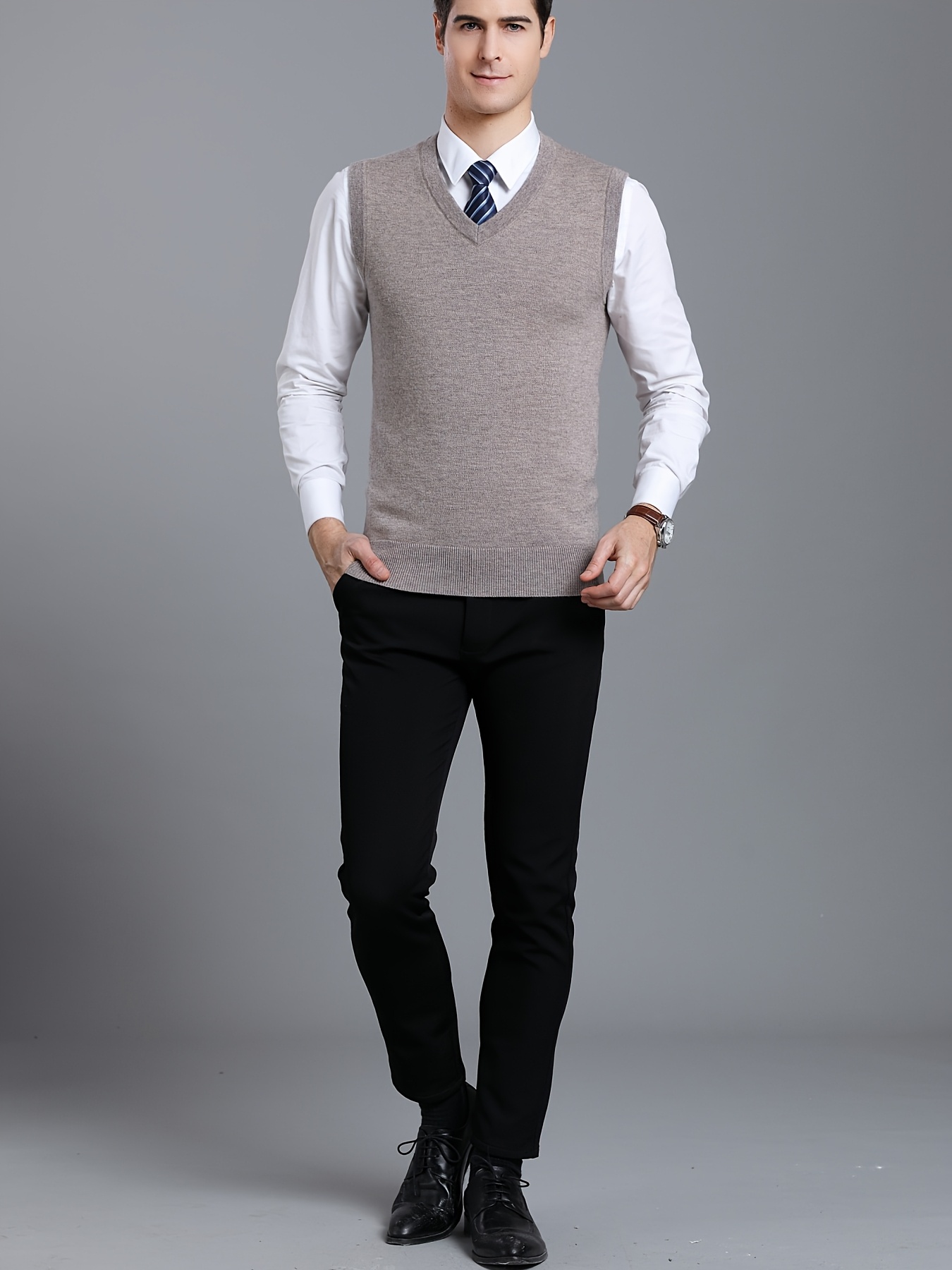 mens sweater vest heavyweight 100 wool Temu Australia