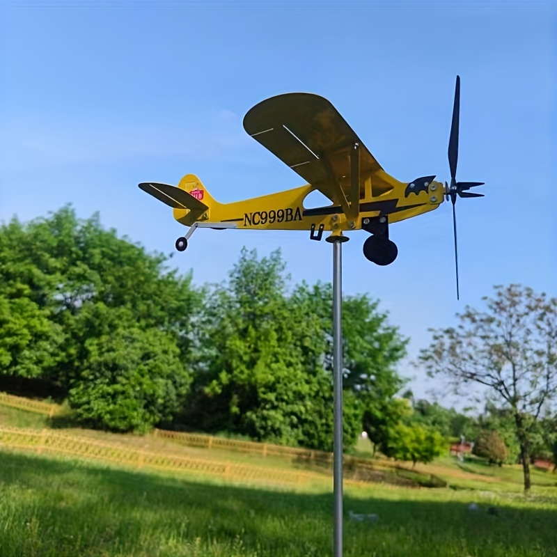 1pc 3d airplane wind   indicator anti   outdoor wind   finder wind   indicator for yard and garden decor