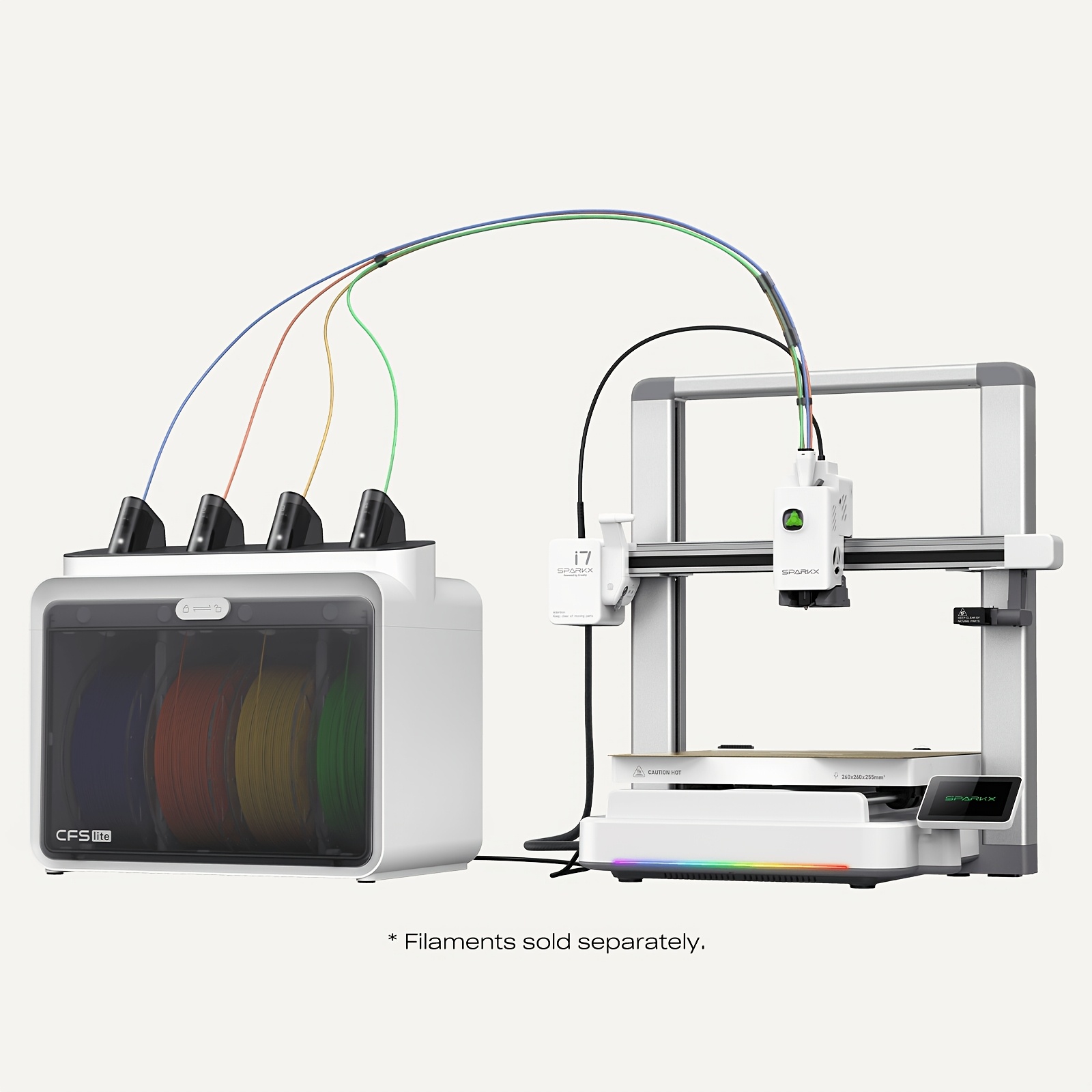 Creality Sparkx I7 Combo 3d Printer, Beginner-friendly 3d Printer With Ai Camera, Auto Leveling, Automatic Filament System, Direct Drive Extruder, Wifi Monitoring