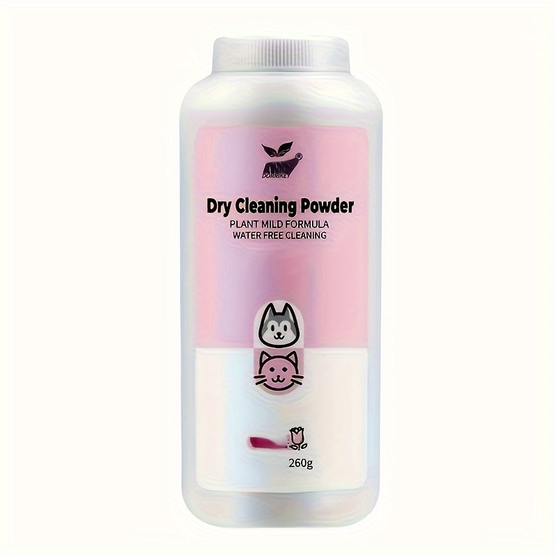 TEMU Cleaning Powder, 260g Cat And Dog Dry Cleaning Powder, Cat And Dog Cleaning Shower Gel, Pet Shampoo, Dog And Rabbit Pet Bath