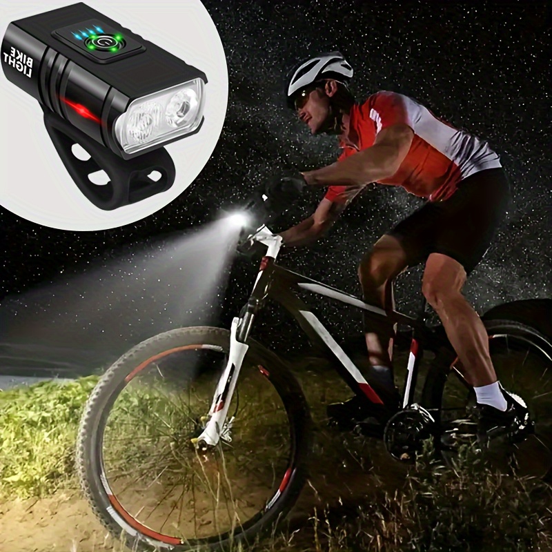 bike light front back bicycle light usb rechargeable Temu