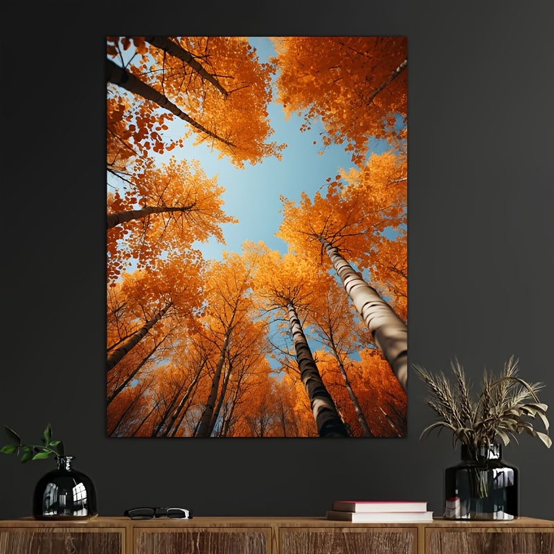 

1pc Frameless Wall Art For Home Decor, Autumn Scenery Pattern Wall Decor, Canvas Prints For Living Room Bedroom Kitchen Decor, Perfect Gift And Decoration