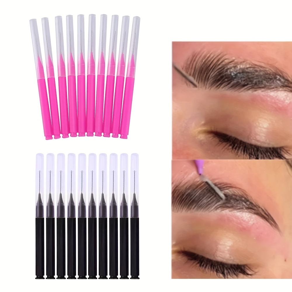 

20pcs Mini Eyebrow Brush Disposable Brow Perm Brush Brow Lift Tool Eyelash Comb For Lash Accessories Beauty Makeup Tools