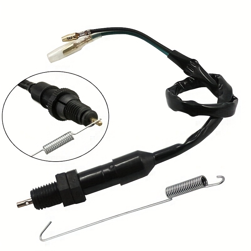 TEMU Motorcycle Tricycle Accessories Rear Brake Switch Taillight Power Switch Front Brake Disc Brake Switch - 9003 Rear Brake Line Switch- Hexagon