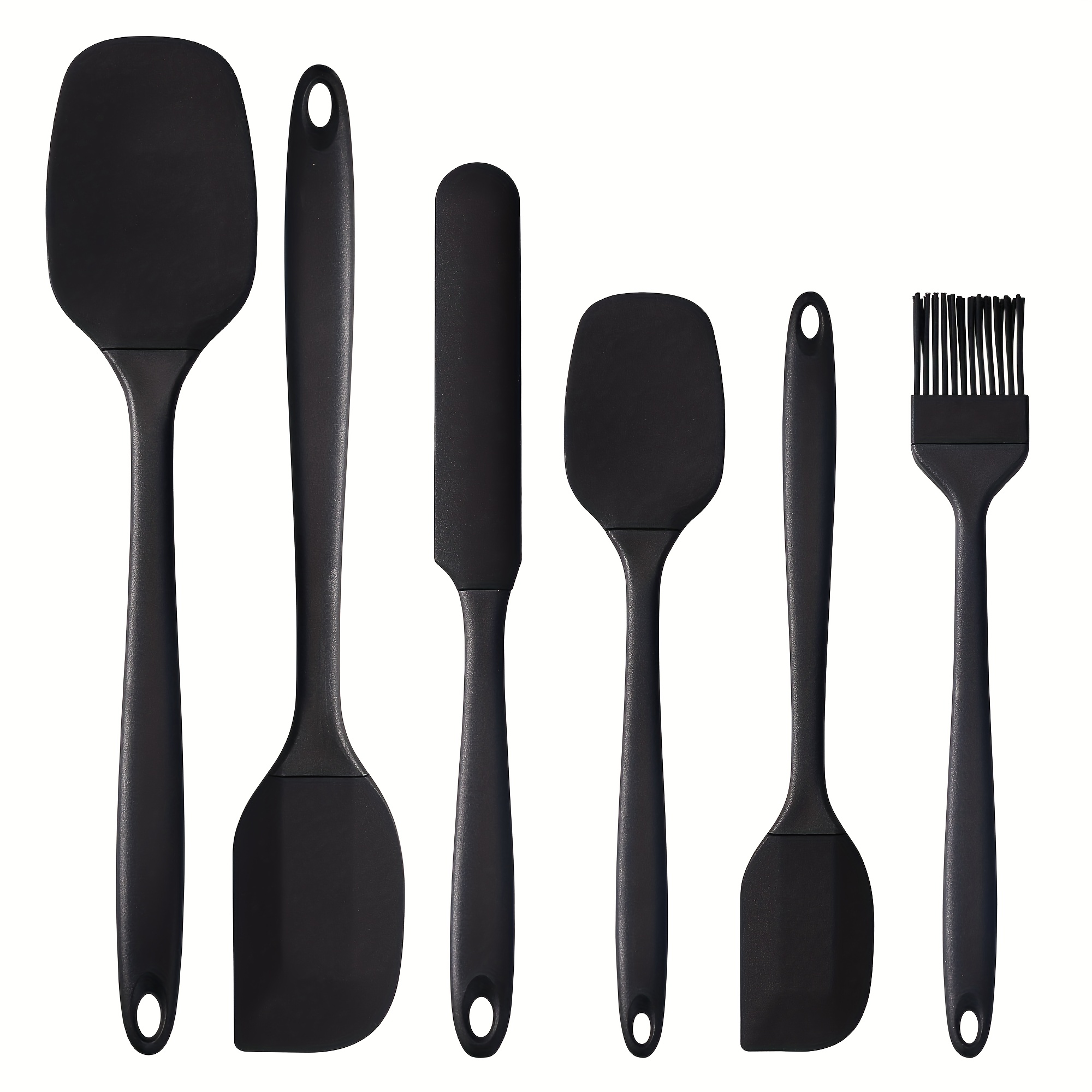 6-Piece Silicone Heat-Resistant Spatula Set