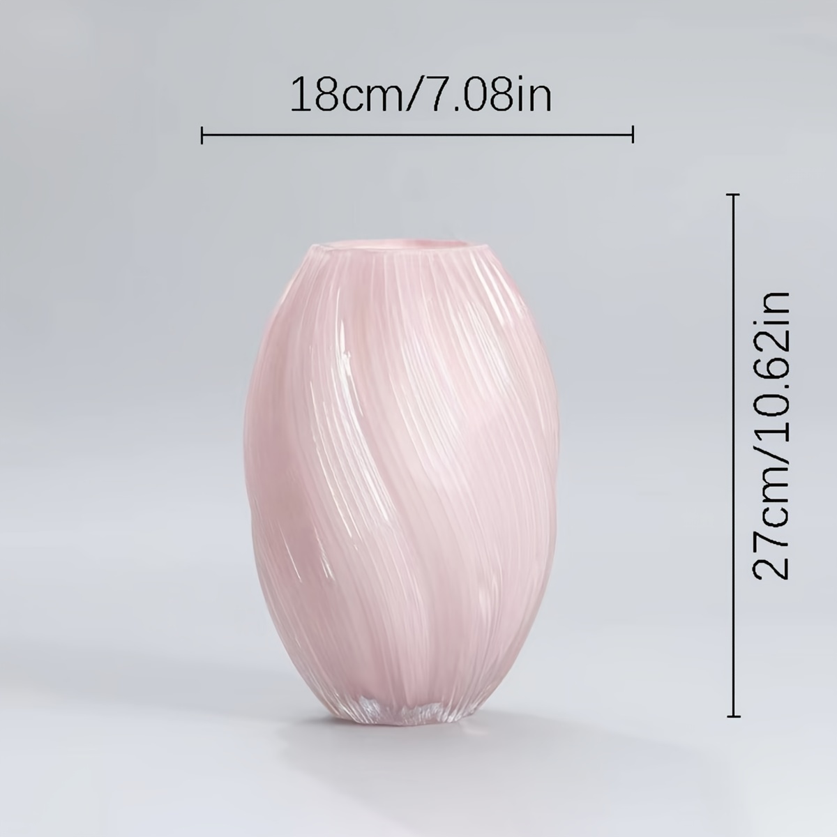 1pc Geometric Spiral Twist Glass Vase - Twisted Irregular Shape Round Decorative Flower Vase Suitable For, Centerpiece, Table Setting, Modern & Styles