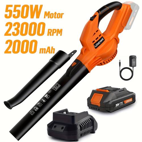 cordless leaf blower 150mph handheld electric leaf blowers with 2 0ah battery fast charger 2 speed mode 20v battery powered leaf blowers for cleaning patio yard sidewalk