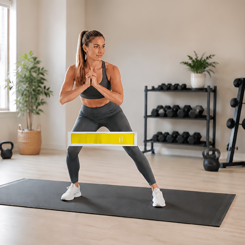 TEMU Circular Resistance Loops, Fitness Exercise Bands For Leg And Core Workouts, Yoga, Pilates And Home Exercise, Unisex Workout Bands, 1pc 30lb